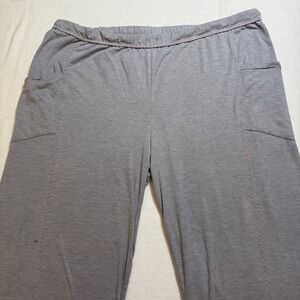 ClimateRight Women's Gray Lounge Pants Casual Comfort Size L 14-16 Pockets